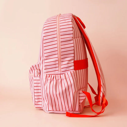 Fox & Fallow Strawberry Stripe Backpack