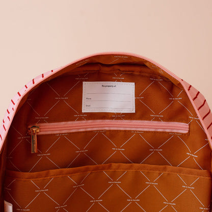 Fox & Fallow Strawberry Stripe Backpack