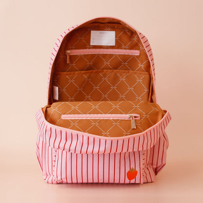 Fox & Fallow Strawberry Stripe Backpack