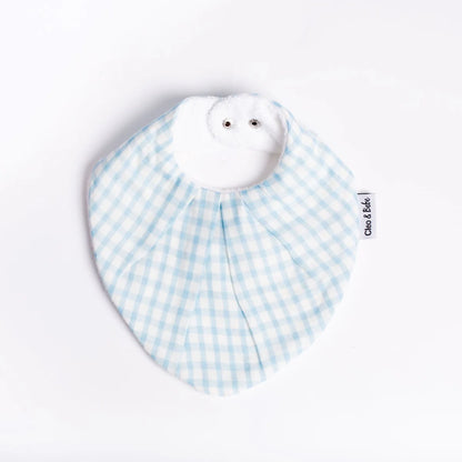 Waterproof Bandana Bib - Baby Blue Gingham