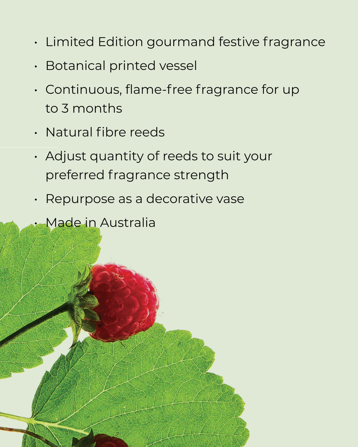 Raspberry & Rhubarb 250mL Fragrance Diffuser - Christmas 2026, image 3