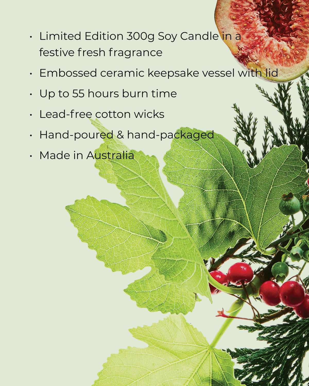 White Fig & Cedar 300g Soy Candle - Christmas 2026, image 3