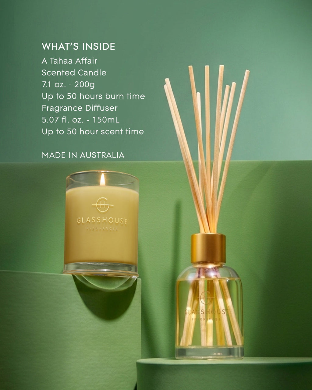 A Tahaa Affair 200g Candle & 150mL Diffuser Gift Set - 2026 Christmas collection, image 2