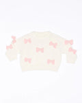 Walnut Bow Knit Jumper - Cream