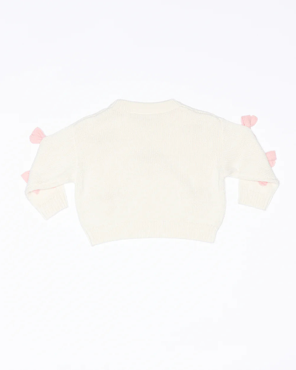 Walnut Bow Knit Jumper - Cream