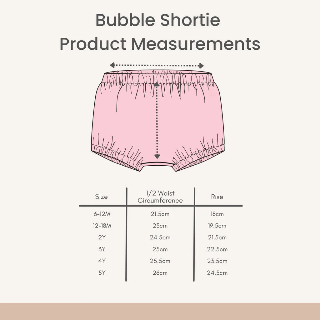 Prudie & Primmie Bubble Shortie - Almond Blossom