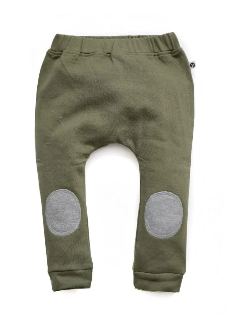 Burrow & Be Drop Crotch Pants - Loden Green