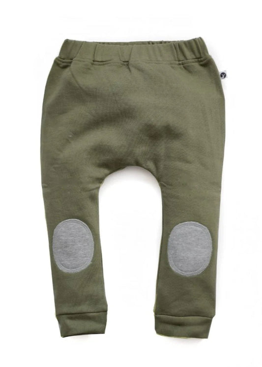 Burrow & Be Drop Crotch Pants - Loden Green