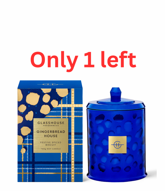 Glasshouse Gingerbread House 760g Candle