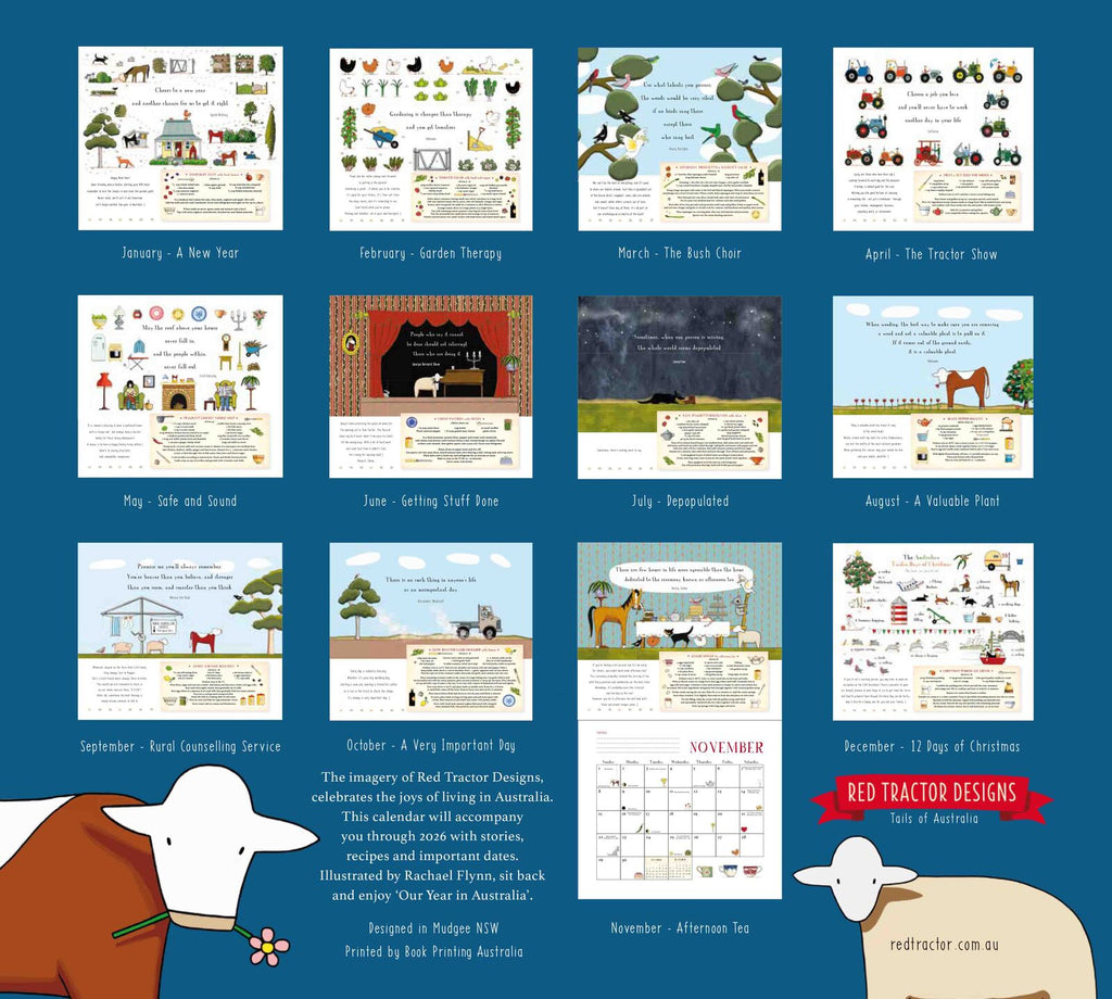 Red Tractor 'Our Year in Australia' 2026 Calendar