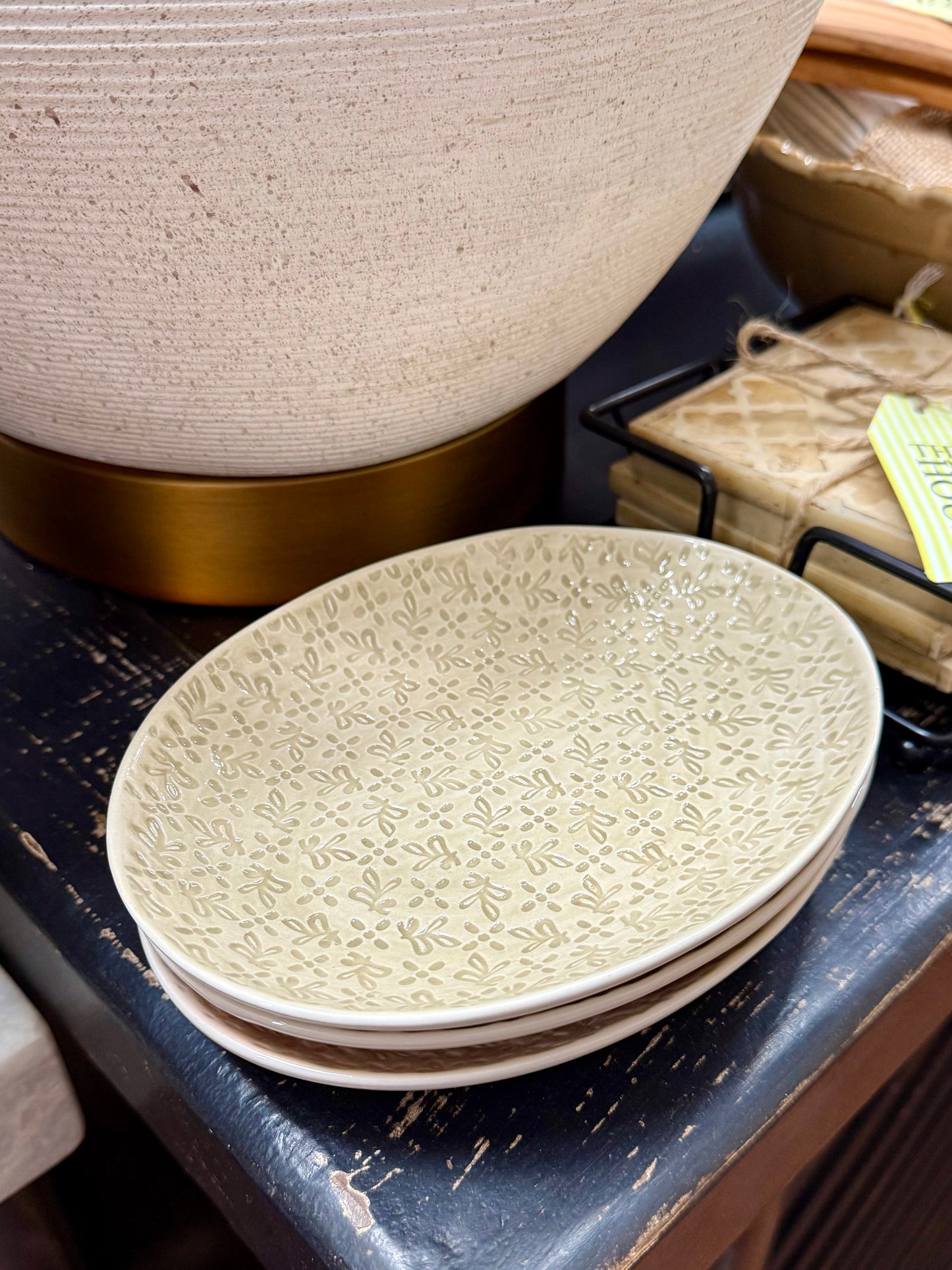 Small Oval Serving Plates- Set of 3