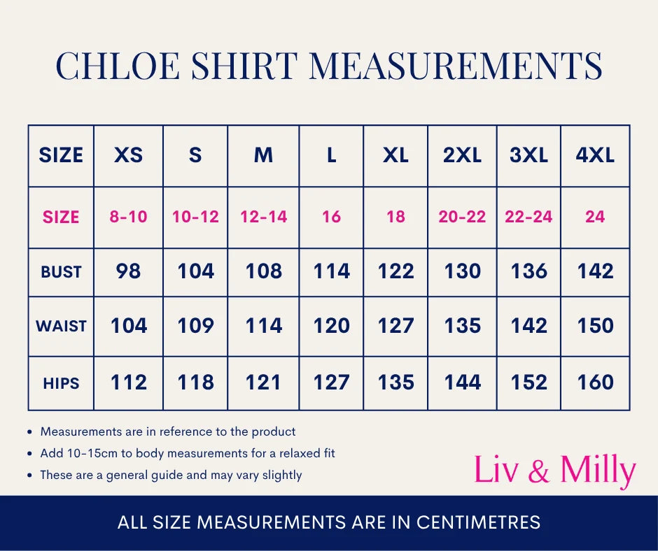 Liv & Milly Chloe Shirt- Navy & White Gingham