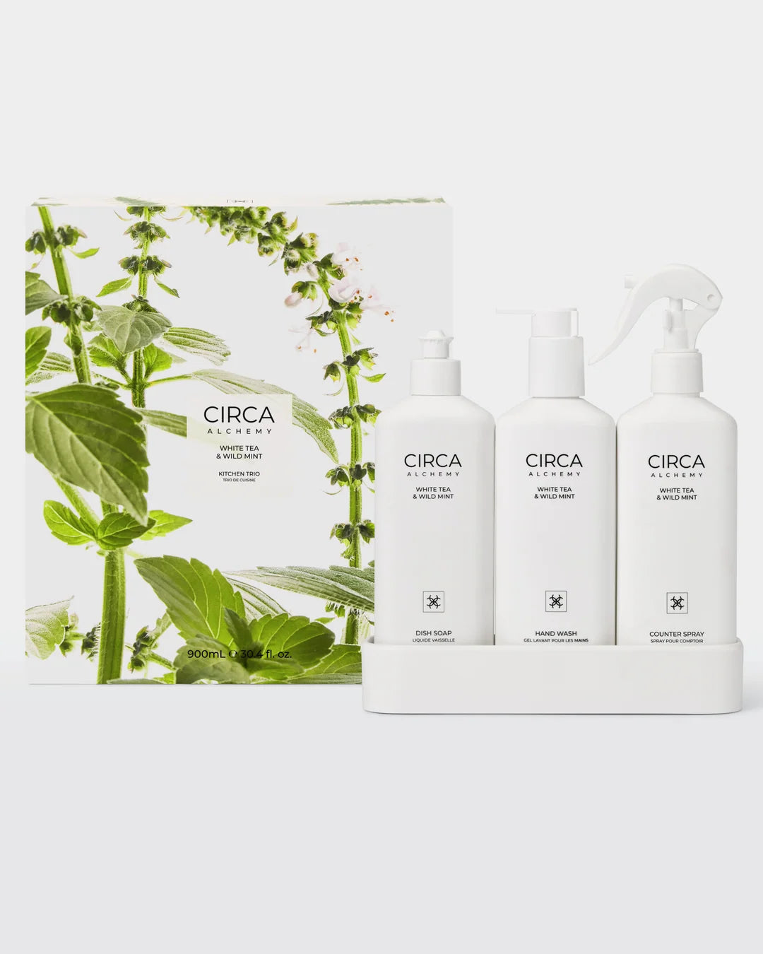 White Tea & Wild Mint Kitchen Trio Set - 900ml