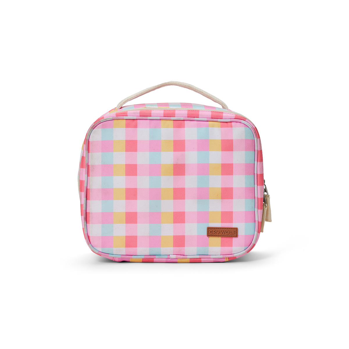 Crywolf Everyday Lunch Bag Pop Gingham - front