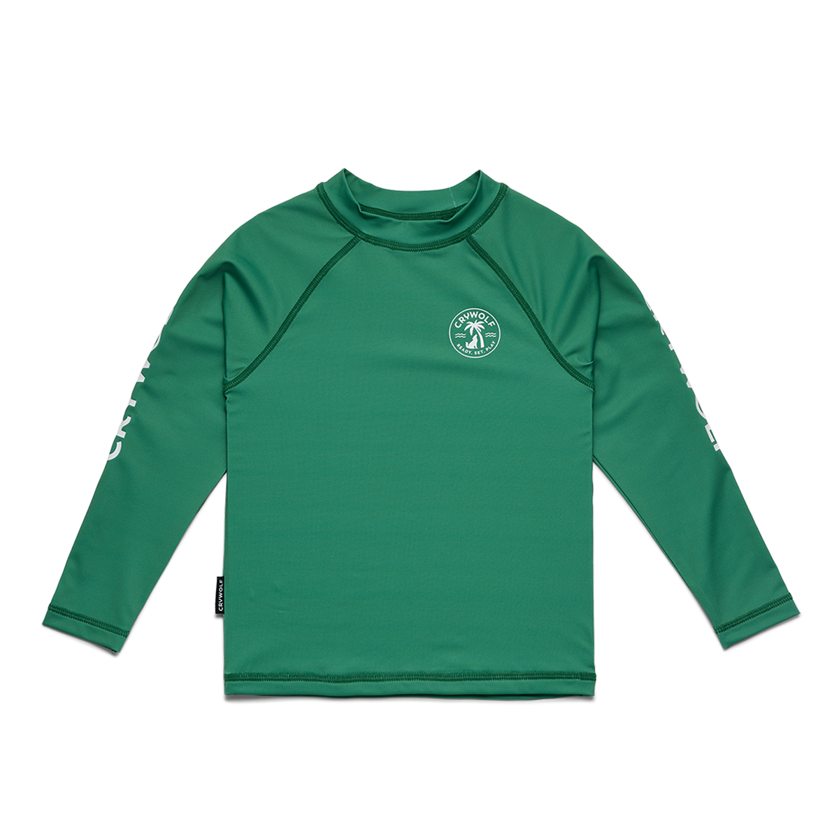 Crywolf Long Sleeve Rash Vest Sea Green - front