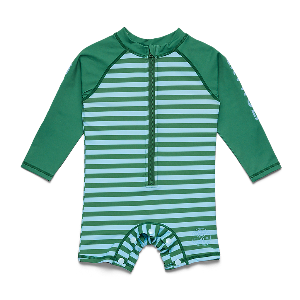 Crywolf Baby Rash Suit Deck Stripe - front