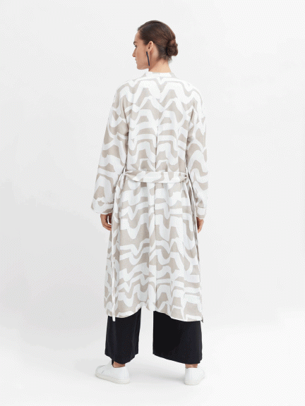 Elk Cass Linen Jacket | Flax & White