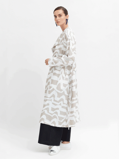 Elk Cass Linen Jacket | Flax & White