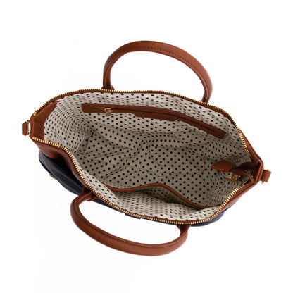 Charlotte with a Bow | Tan/Black
