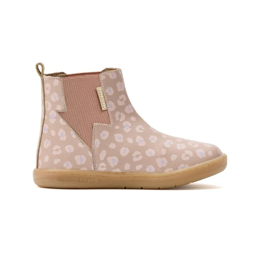 Pretty Brave Electric Boot - Blush Leopard