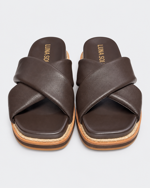 Luna Sole Theea Slide - Chocolate