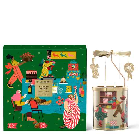 Glasshouse A Tahaa Affair Candle & Spinning Carousel Gift Box