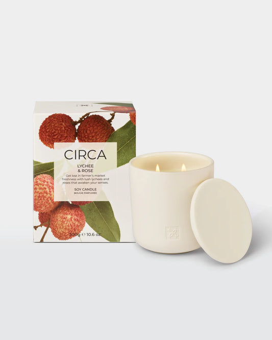 Circa Rose & Lychee Soy Candle 300g