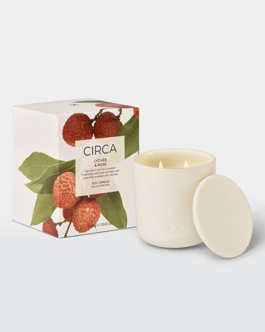 Circa Rose & Lychee Soy Candle 300g