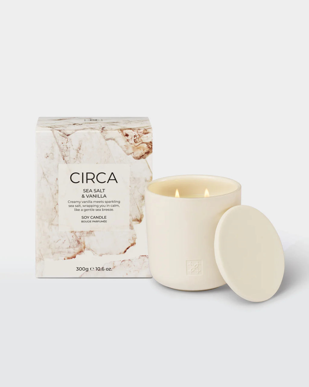 Circa Sea Salt & Vanilla Soy Candle 300g