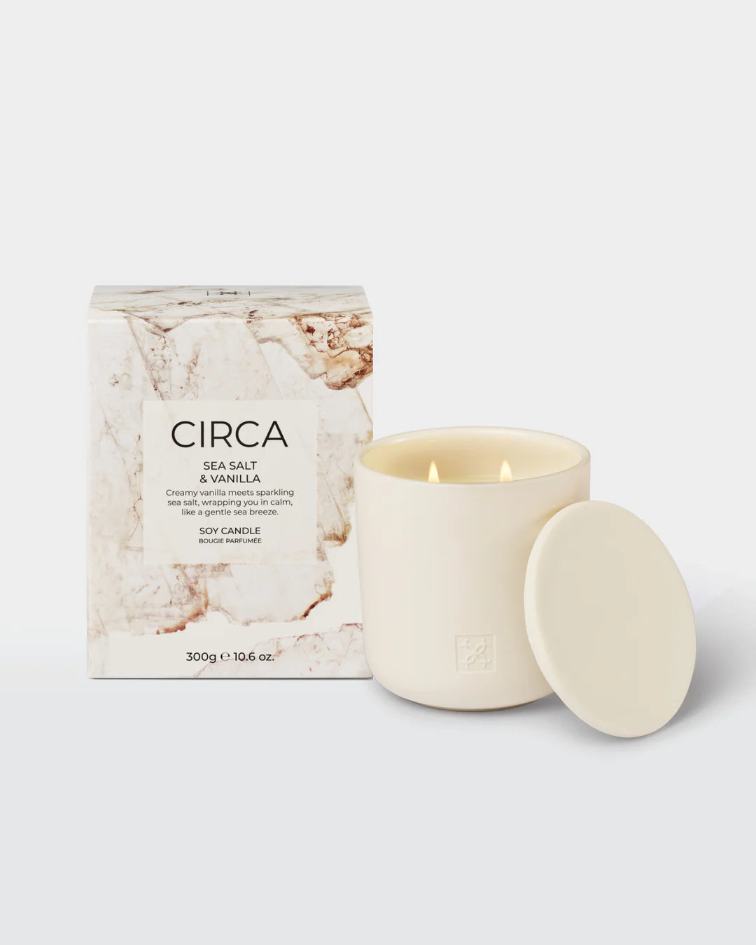 Circa Sea Salt & Vanilla Soy Candle 300g