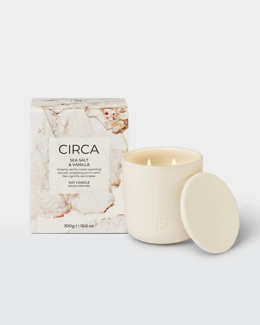 Circa Sea Salt & Vanilla Soy Candle 300g