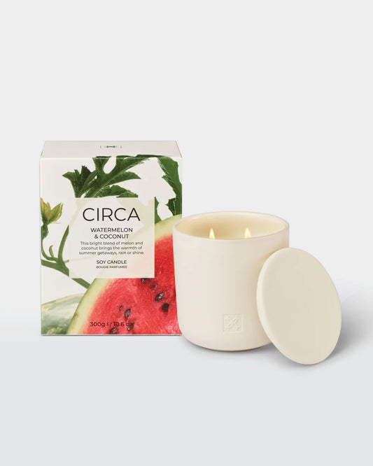 Circa Watermelon & Coconut Soy Candle 300g