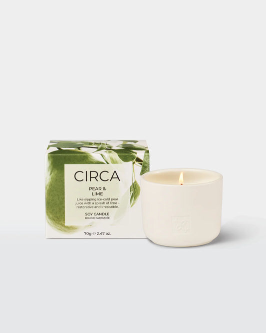 Circa Pear & Lime Soy Candle 70g