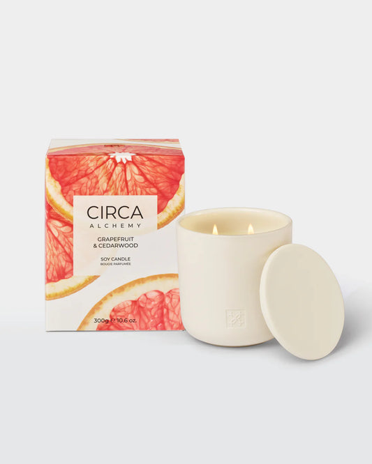 Circa Alchemy Grapefruit & Cedarwood Soy Candle 300g