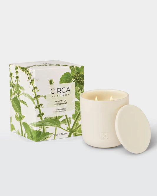 Circa Alchemy White Tea & Wild Mint Soy Candle 300g