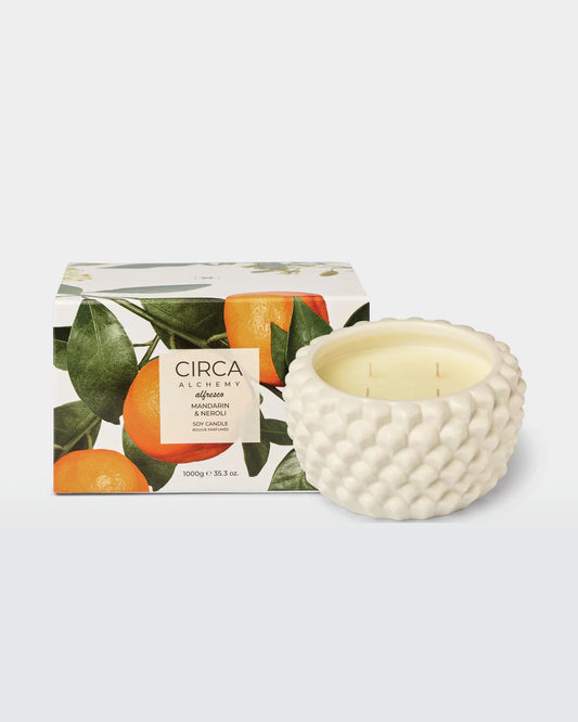 Circa Alchemy Alfresco Mandarin & Neroli Soy Candle 1000g