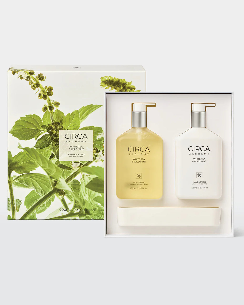 Circa Alchemy White Tea & Wild Mint Hand Care Duo - 900mL