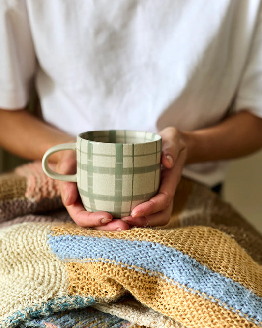 Duck Egg Check Mug | Cats Pyjamas