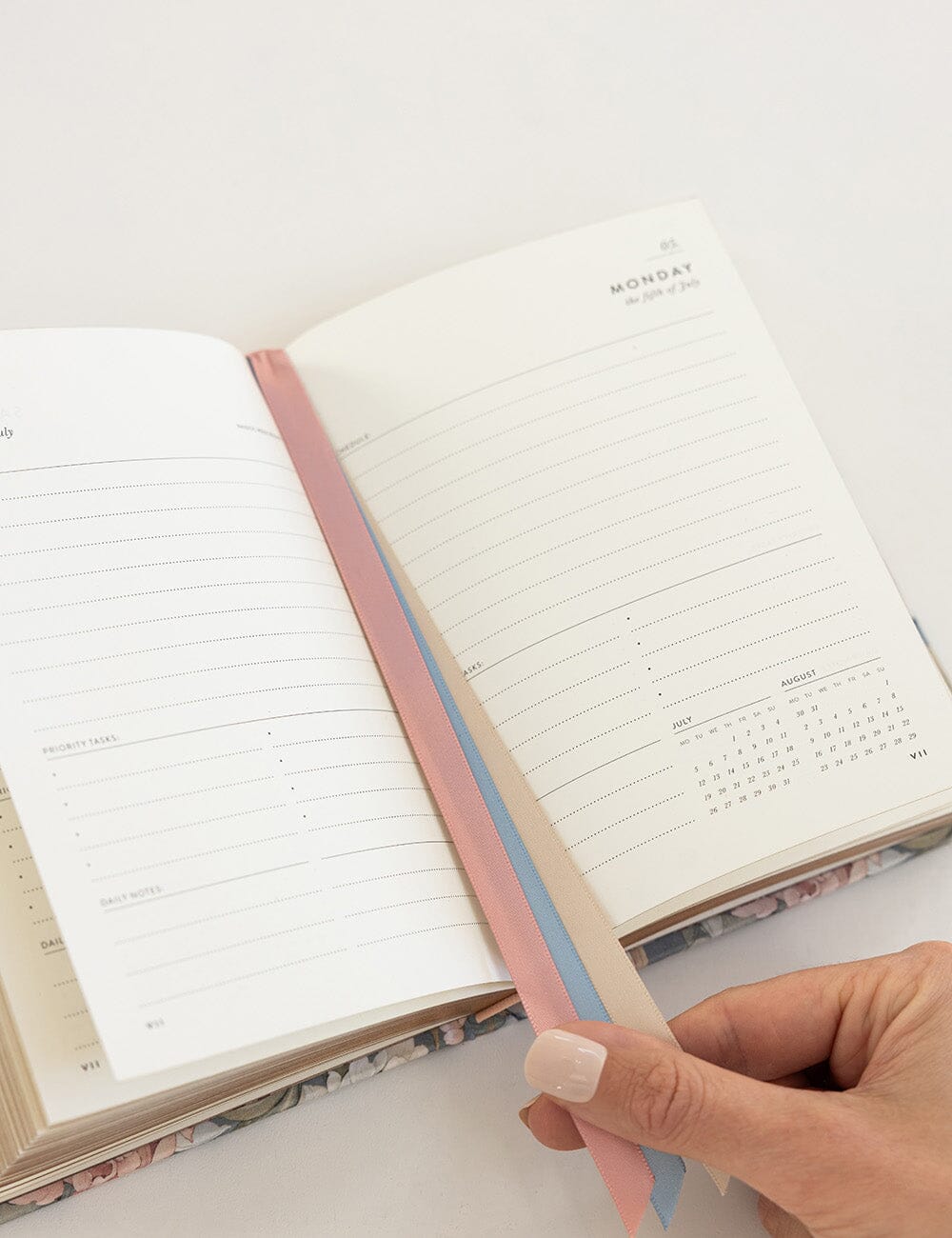 2027 Day to Page Small Planner - Regency Blooms