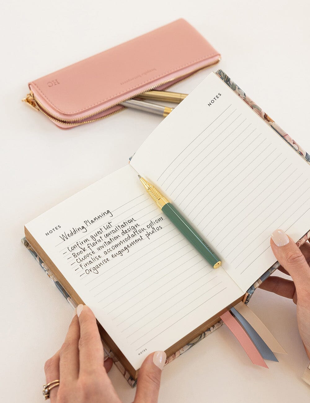 Bespoke Letterpress 2027 Day to Page Small Planner - Regency Blooms