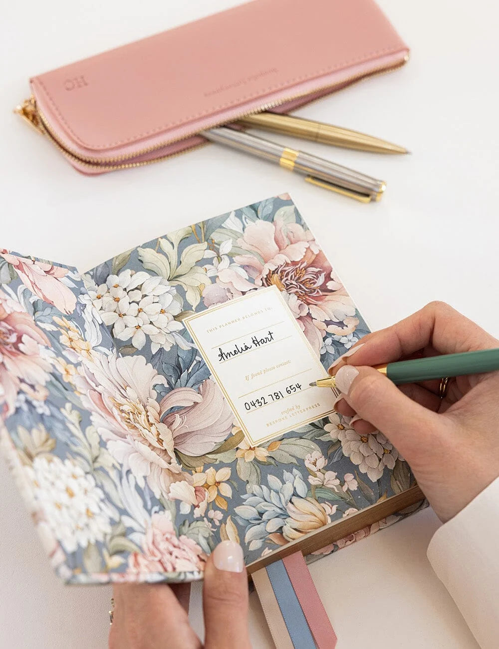 Bespoke Letterpress 2027 Day to Page Small Planner - Regency Blooms