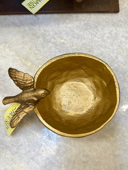Swallow Iron Trinket Bowl - Gold