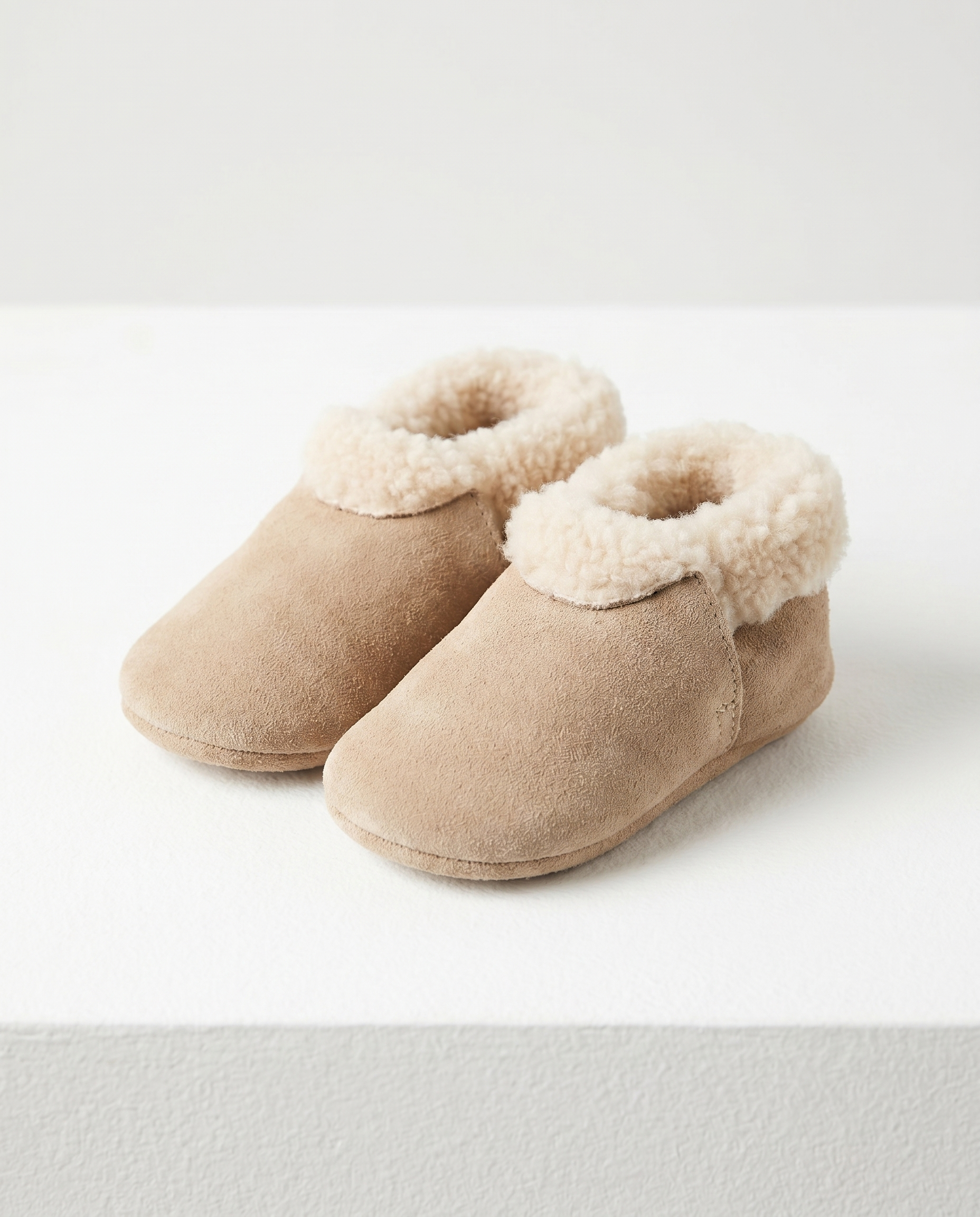 Lambskin Booties - Cream