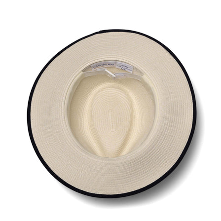 Canopy Bay by Deborah Hutton Windsor Fedora - Ivory/Navy
