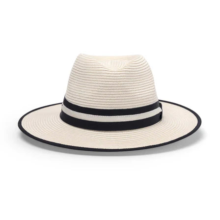 Canopy Bay by Deborah Hutton Windsor Fedora - Ivory/Navy