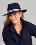 Canopy Bay by Deborah Hutton Lincoln Flexibraid® Fedora - Navy