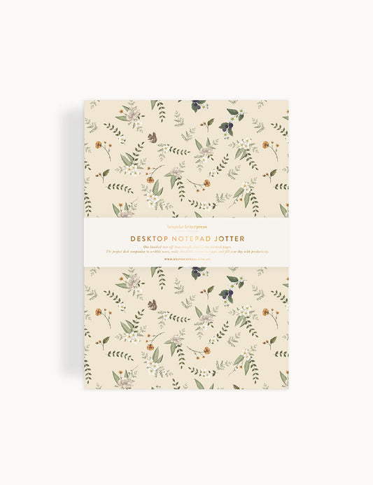Desktop Jotter Notepad - Button Fern