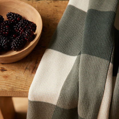 Dune Baby Blanket - Thyme Check