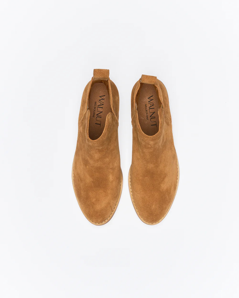 Walnut Douglas Leather Boot - Tan Suede
