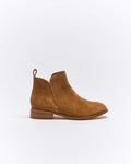 Walnut Douglas Leather Boot - Tan Suede